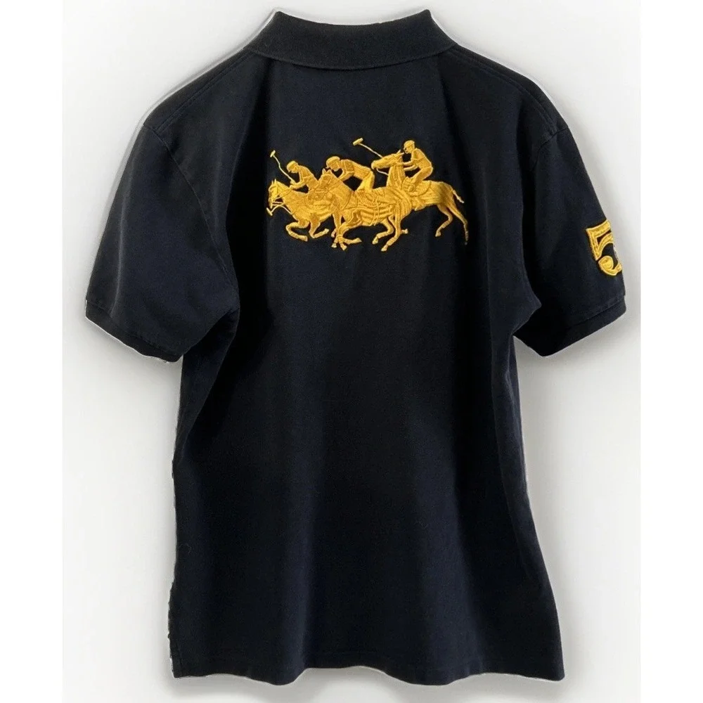 Mens Vintage Polo Ralph Lauren Stampede International Challenge Polo USA L/XL